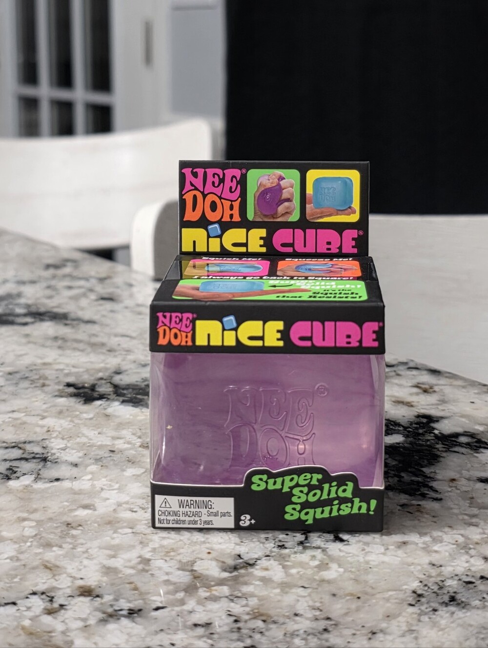 NeeDoh Nice Cube Purple Squish Toy. NEW!